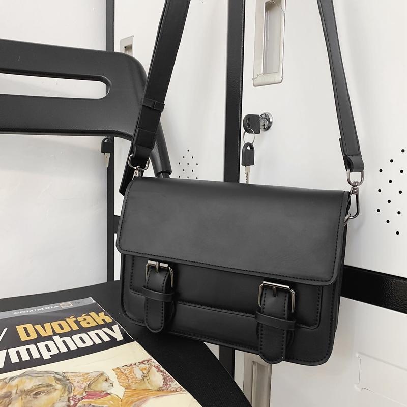 Сумка кроссбоди мужская сумка новая трендовая брендовая сумка-мессенджер повседневная ПУ нейтральная сумка на плечо портативная маленькая квадратная сумка