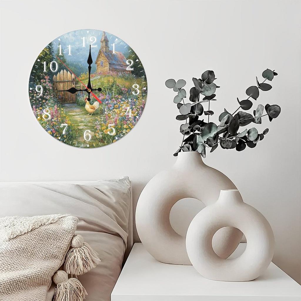 Eco-Friendly 25x25cm Wood Wall Clock Made from Sustainable Materials