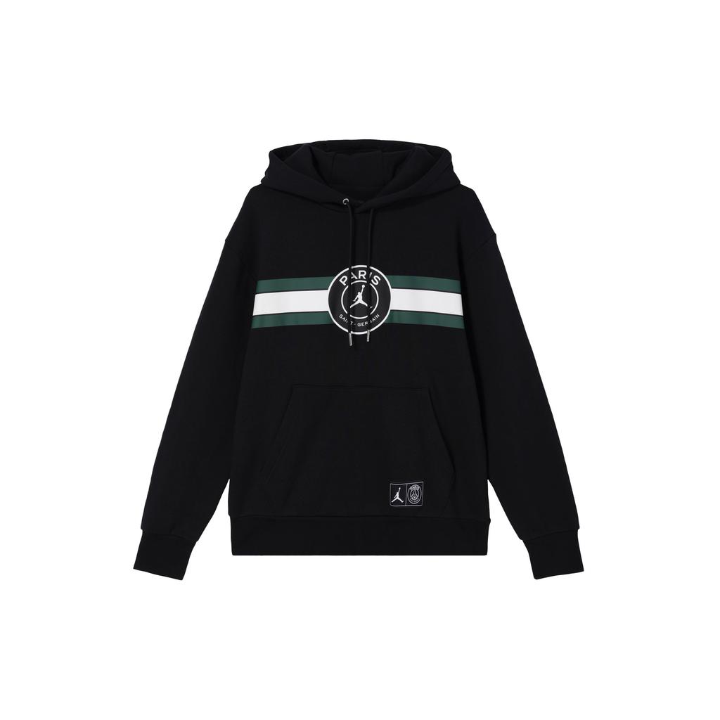 Jordan Сплошной цветной пуловер с капюшоном и длинными рукавами, мужские топы, черный DJ3929-010