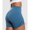 Gymshark Legacy Logo Tight Shorts Success Blue B7a4g Udbq