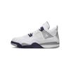Air 4 Retro PS Midnight Navy Kids Sneakers White Light-Smoke-Grey Fire-Red BQ7669-140