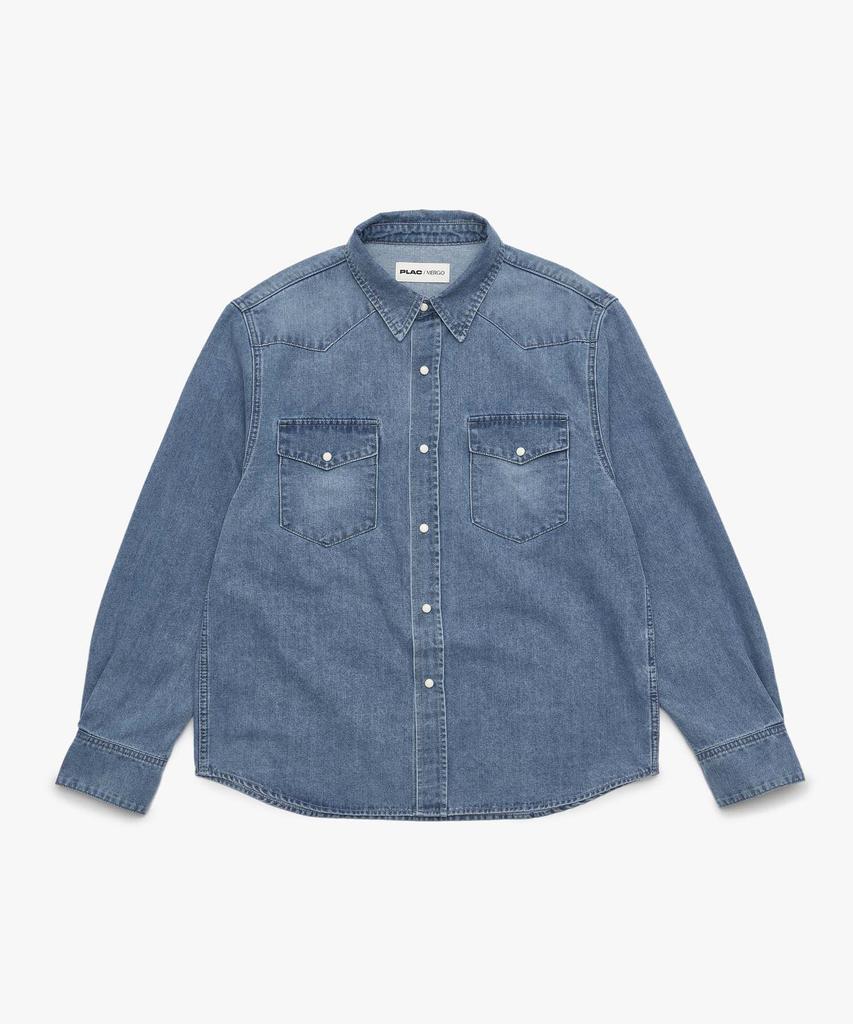 PLAC [Mergo X Plack] Classic Western Denim Shirt K52 Blue