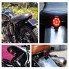 1pcs Motorcycle Accessories Retro Modified LED Taillights Cruise Metal Brake Lights Running Lights Round Taillights Back Up Lights 1