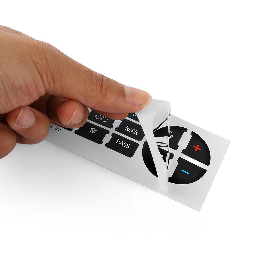 Климат-контроль Замена Наклейки для салона автомобиля Ремонт кнопок Украшения Кнопка управления Наклейка