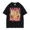 Alpha Male Cat Kitten Funny Meme T ShirtS Women's Clothing Fashion Cute T-shirt Women Casual Short Sleeve T Shirt Tops