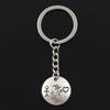 Fashion Boy Girl Love Lover 22x22mm Pendant 30mm Key Ring Metal Chain Silver Color Men Car Gift Souvenirs Keychain