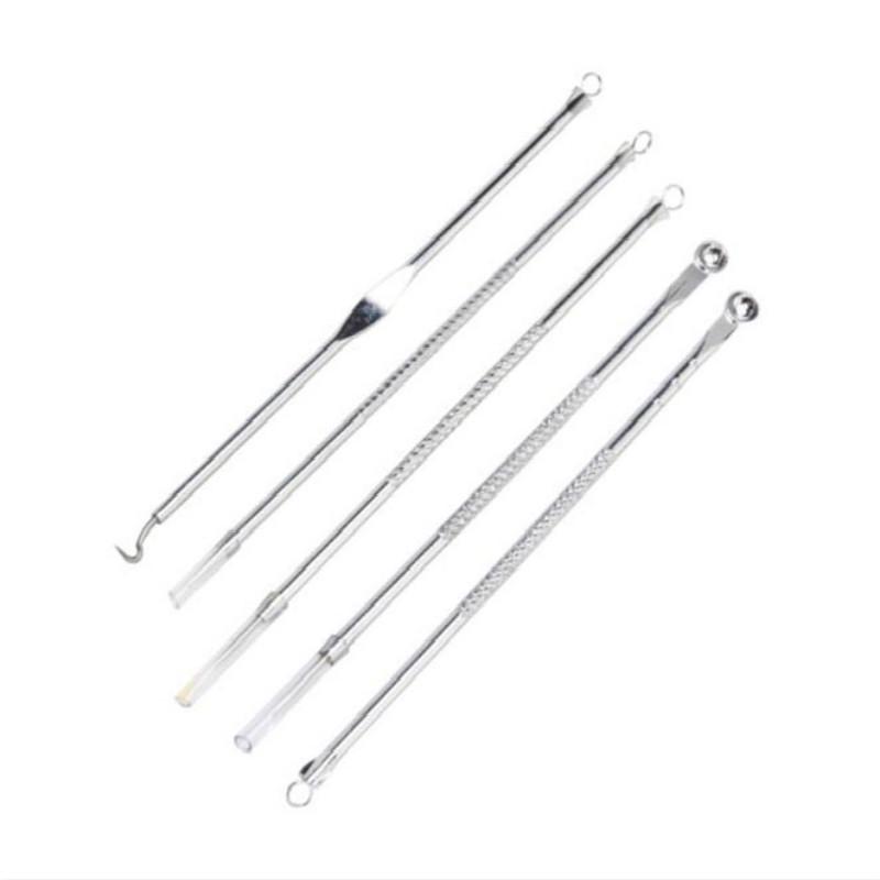 4Pcs/set Acne Blackhead Removal Stainless Pimple Spot Comedone Extractor Beauty Face Clean Care Tools Facial Pore Cleanser
