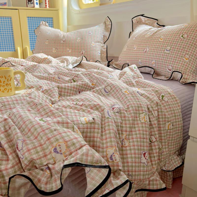 Lilang Fresh Wrinkled Gauze Summer Bedding Set