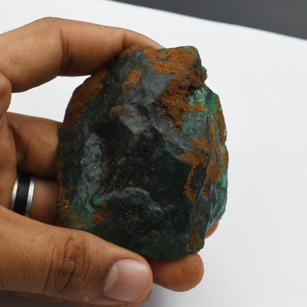 CERTIFIED 43 Ct Natural Uncut Emerald Green Rough Loose Gemstones Huge Size