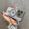 Ремешок на запястье Для Magsafe Магнитный Чехол для беспроводной зарядки Для iPhone 17 16 12 13 14 15 Pro Max Plus Рассеивающий тепло Рамка Чехол