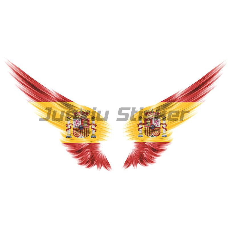 Флаг Испании Наклейка шлем Наклейки на стену Комнаты Наклейки на грузовики Наклейка на грузовик Мотоцикл Аксессуары для велосипедов Наклейка на автомобиль Гонки