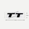For Q5 TT 2015-2025 4Ring Logo ABS Black Car Hood Front Grill Emblem Rear Trunk Badge TT Sline Emblem Car Accessories