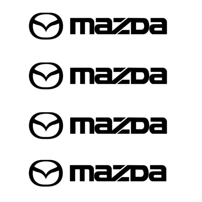 4Pcs Car Door Trunk Logo Sticker Decor Badge Decal for Mazda 3 6 2 CX-5 CX-30 CX-50 CX-90 CX-80 MX-5 Atenza Axela
