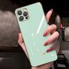 Подходит для чехла для мобильного телефона iPhone16 Полностью закрывающий 13 Прямоугольный гальванизированный Apple 15 Защитный чехол 14Promax Силиконовый