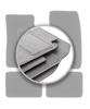 Gray car mats for: Daihatsu Feroza F300 / F310 off-road (1989-1998)