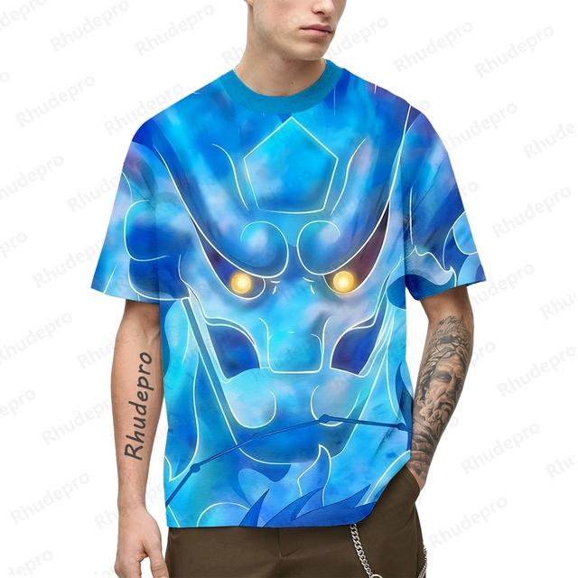 Мужские футболки, рубашки, большие размеры, Наруто, подарочный тренд 2024 года, одежда первой необходимости, аниме, одежда 2000 года, короткий рукав, хип-хоп, уличная одежда