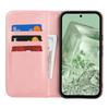 For Google Pixel 8a Case PU Leather Calf Textured Magnetic Closing Smart Phone Cover