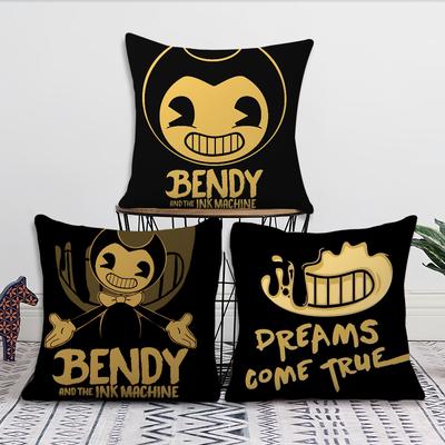 Наволочка с рисунком B-Bendy Ink M-Machine для гостиной, дома, дивана, офиса, магазина, обложки для печати, комфорта, украшения, скандинавской простоты