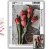 5D DIY Diamond Painting Cross Stitch Tulips And Coffee Diamond Embroidery Mosaic Wall Art Home Decoration