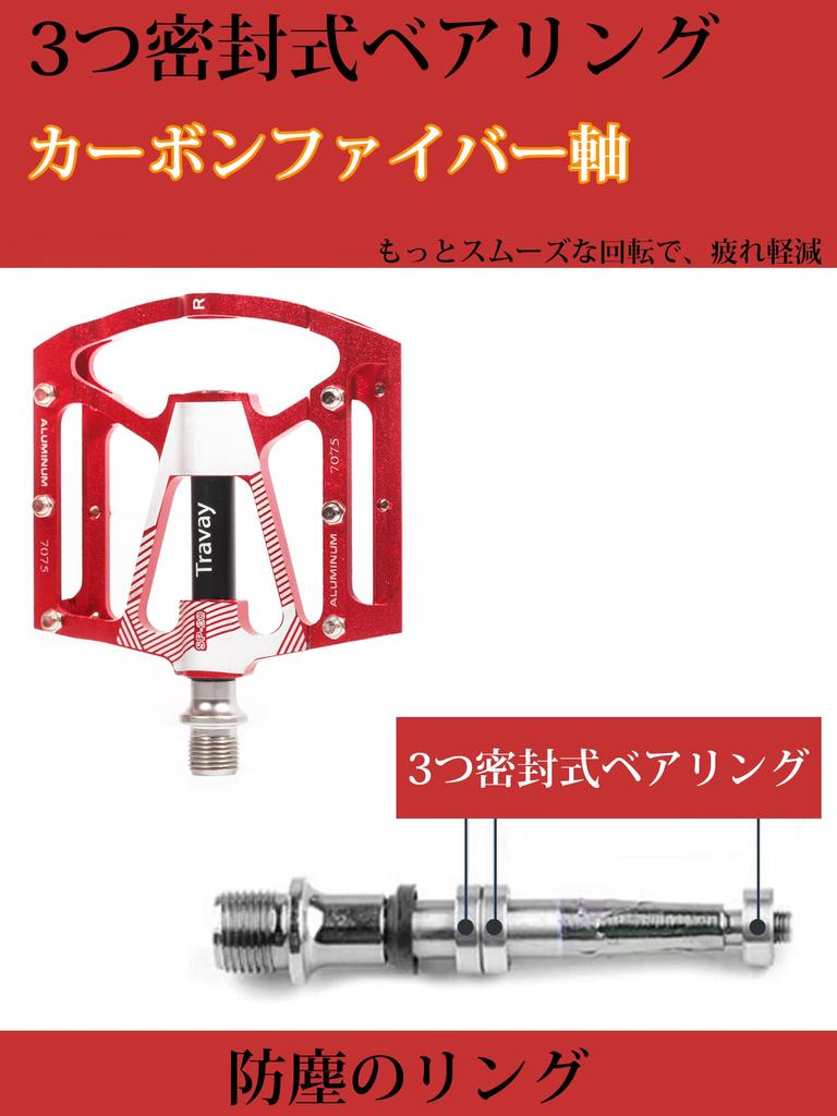 Педали для горного велосипеда с высокой смазкой, сверхлегкие подшипники DU, педали для кроссового велосипеда (красный)