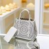 2025 новая женская сумка-тоут/Сквозной узор