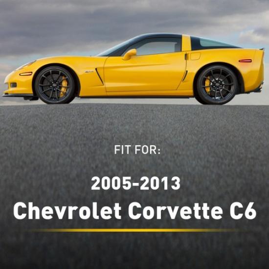 Amber + Smoked Red LED Side Marker Light For Chevrolet Chevy 2005-13 Corvette C6