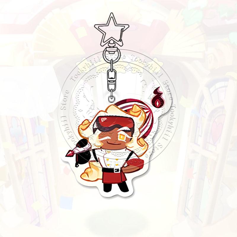 Ключница Cookie Run Kingdom Игра Мультфильм Кофе Каваии Студент Молочный Шоколад Фигурка Украшение для Сумки Лесник Подвеска Подарок на День Рождения