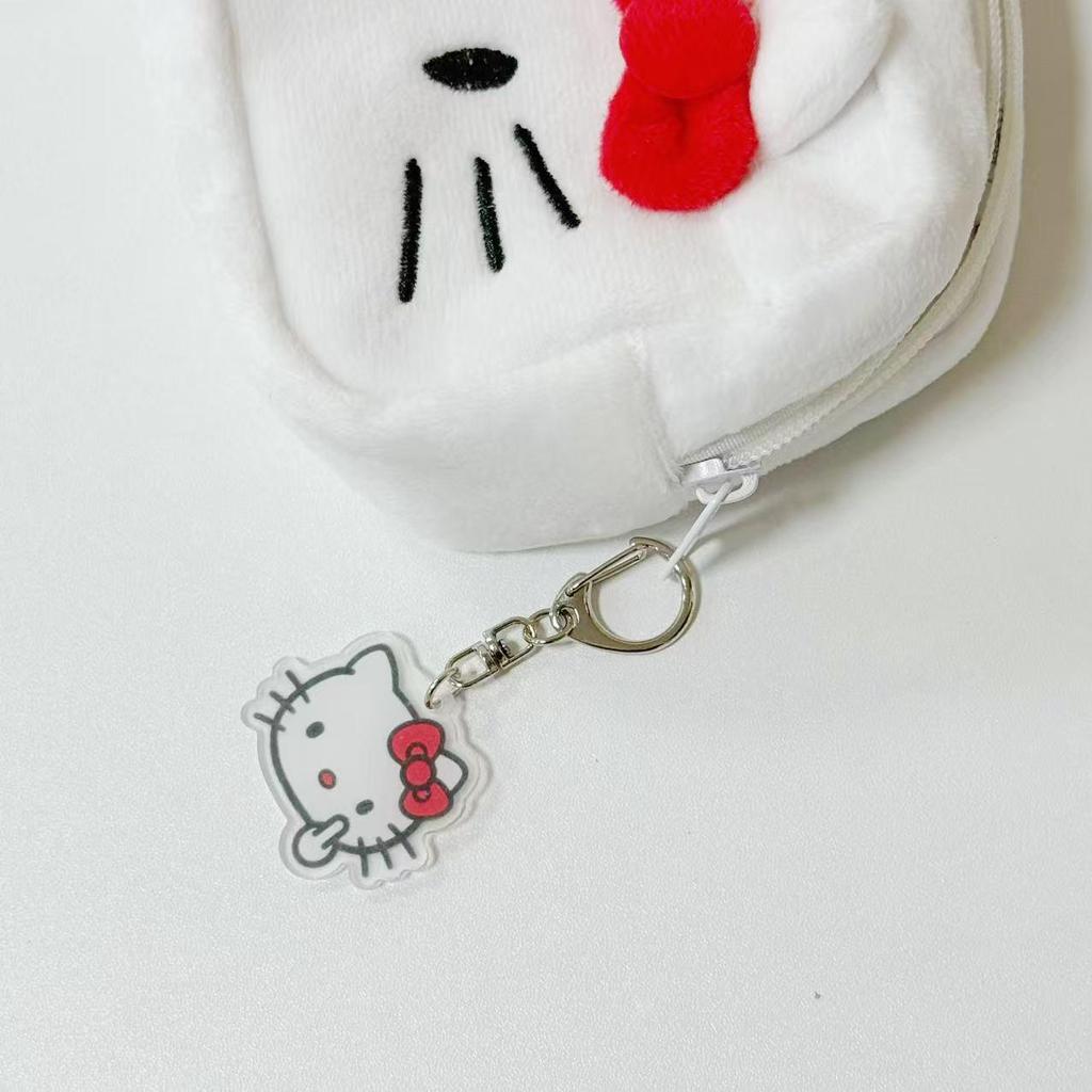Плюшевая пенал Hello Kitty - Милый японский стиль Мультяшные канцелярские принадлежности и сумка для макияжа