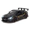 1:32-масштабная модель автомобиля GTR 35, игрушечный автомобиль из цинкового сплава со звуком и светом для детей, мальчиков и девочек