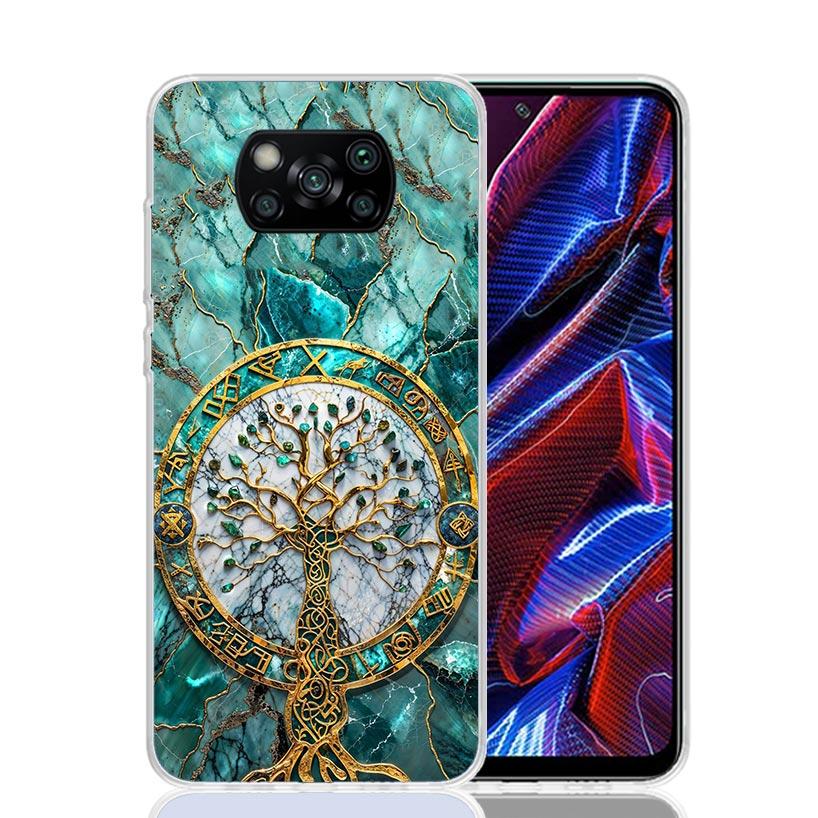 Tree of Life Space Phone Case For Xiaomi Poco F7 Ultra X7 X6 Pro X5 Redmi 15 15C 13 13C 12 12C 10 10A 10C 9 9A 9C 9T Shell Poco