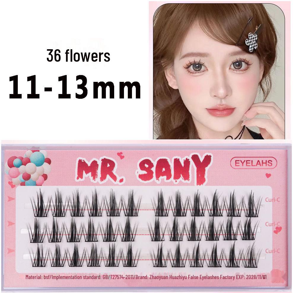 «Ленивая трилогия Подсолнух Белый Лунный свет Волшебная фея Сегментированные завитые ресницы»