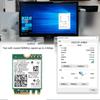 Wifi 6E M.2 AX210 5374 Мбит/с Wifi беспроводная карта Bluetooth 5.3 802.11ac/ax трехдиапазонный AX210NGW с антеннами 10 дБи для Win 10/11