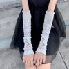 Lolita Gloves Ballet Style White Lace Sleeves Women's Thin Summer Sunscreen Spicy Y2K Girl Strap Gloves For JK Girls