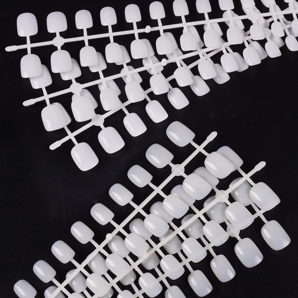 Прозрачный Детский Телесный Акриловый Натуральный Короткий Инструменты для Маникюра Накладные Ногти Типсы Искусственные Ногти Нейл-арт