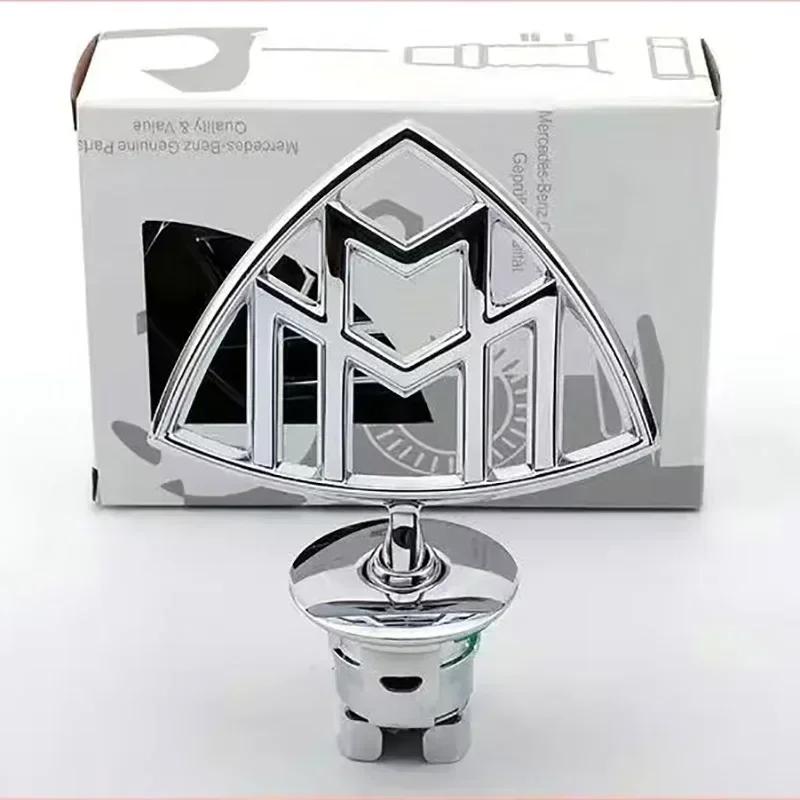 44mm 3D Metal Chrome Car Front Hood Emblem Bonnet Logo For Mercedes Benz C E S Class W204 W205 W212 W213 W211 W220 W222 W223 DNOPR1