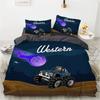 Cartoon Fast Speed Car King  Duvet Cover Set HD Comforter Cover for Kids Bedding Sets Bedclothes Bedroom Decor