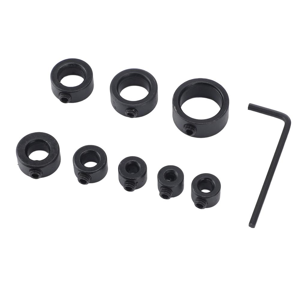 8 шт. кольцо-ограничитель глубины сверла от 3 до 16 мм из углеродистой стали для сверления по дереву