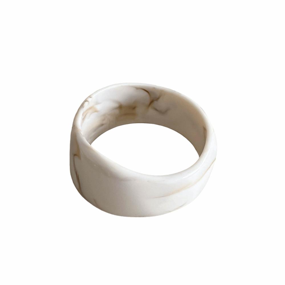 Smudged Wide Chunky Bangle Marbling Cuff Bracelet Vintage Irregular Resin Bracelet Gifts