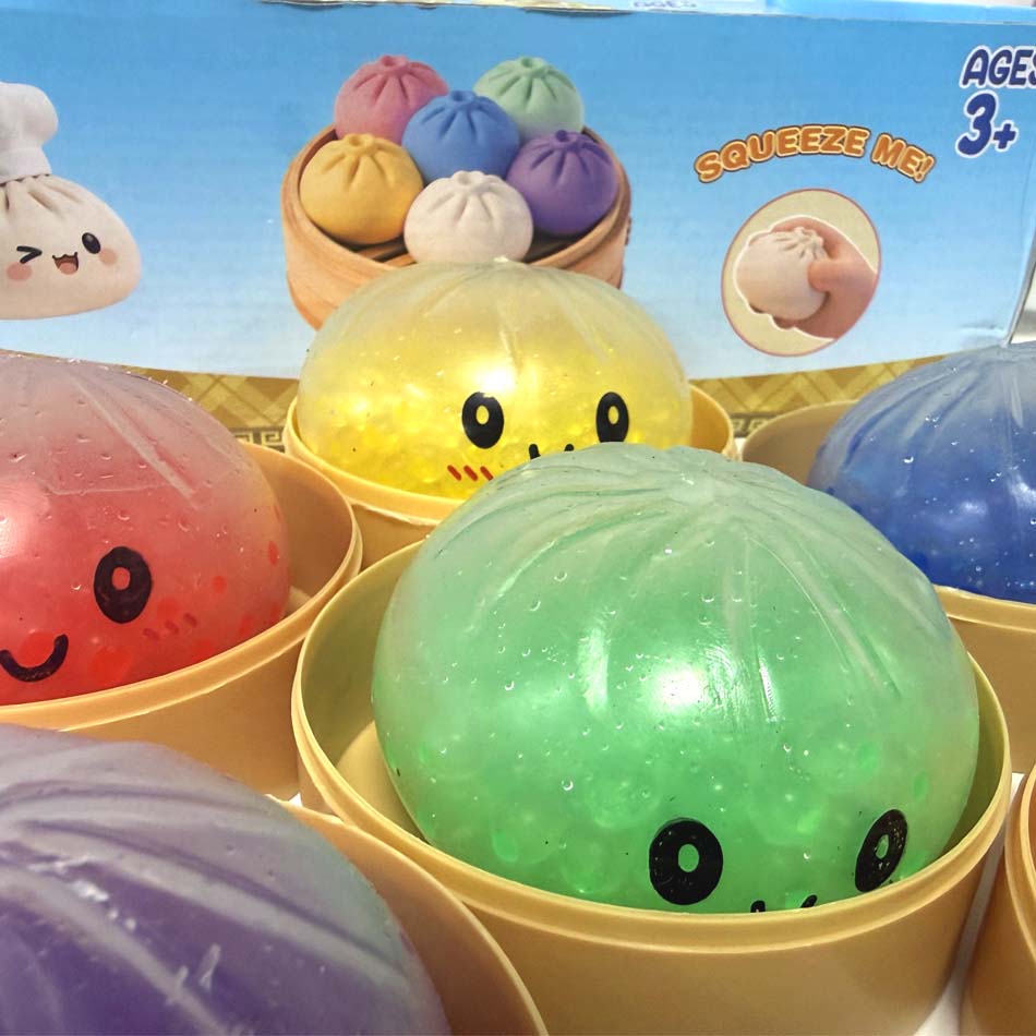 Glitter Dumpling Squishies Soft Cute Slow Rebound Stress Relief Toy For Kids And Adults Office Home Decor Gift Idea