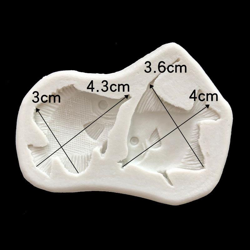 Рыбки Силиконовые формы Форма для мастики Инструменты для украшения торта Конфеты Шоколад Сахарная паста Форма для гампасты Инструмент для выпечки