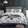 Sea Turtle Blue Starfish Shell Duvet Cover With Pillow Case Custom 3pcs Bedding Set Quilt Cover Double Bed Home Textile