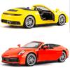1:32 Porsche 911 Carrera Cabriolet Alloy Muscle Car Model Sound and Light Pull Back Children's Toy Collectibles Birthday gift
