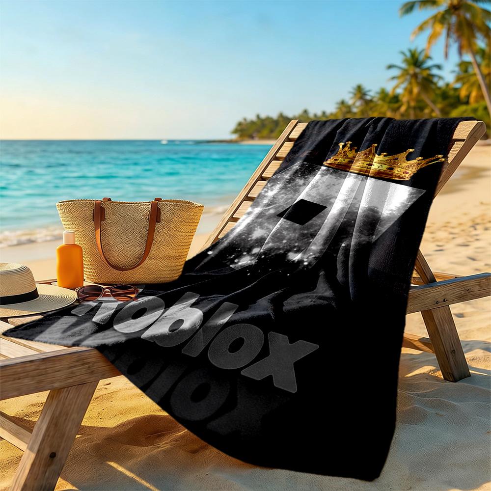 Roblox Beach Towel Soft Durable Quick-Dry Comfortable Lightweight Portable for Swimming,Beach,Camping, Travel, Beach Accessories,Gym