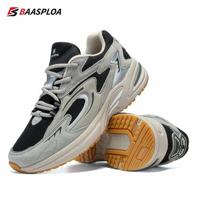 Мужские кроссовки из кожи и сетки, дышащие, нескользящие, мужская уличная одежда, спортивные легкие баскетбольные кроссовки для бега