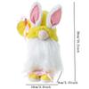 Easter Bunny Gnome Decorations, Cute Rabbit Handmade Easter Gnome Plush Doll Decor, Spring Easter Day Home Table Decor
