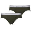 Briefs BVD GOLD Short Length Color Bikini Briefs 2P Cotton WEB Exclusive G034A2P Army Green [B.V.D.] 100% Men's [Item]