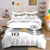 Football emblem and stripes. Bedding sets Duvet cover sets Duvet covers Pillowcases(1*Duvet Cover 2*Pillowcases without duvet insert)