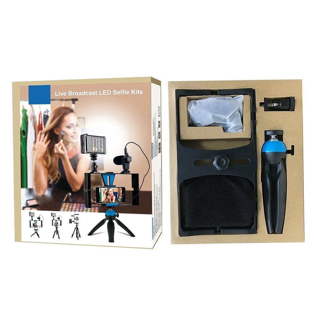 PULUZ PKT3023 Смартфон Портативная видеоустановка для киносъемки + 96 светодиодов Светодиодный студийный свет + видео