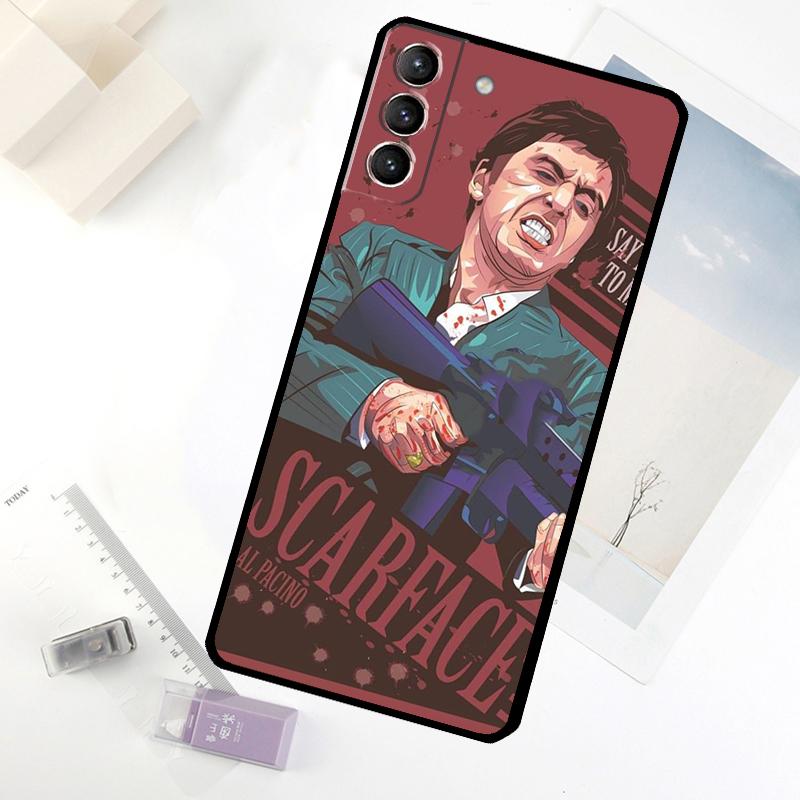 Чехол для телефона «Лицо со шрамом» Тони Монтана Для Samsung Galaxy S25 FE S20 FE S21 S22 S23 S24 S25 S26 Ultra S10 S25 Plus