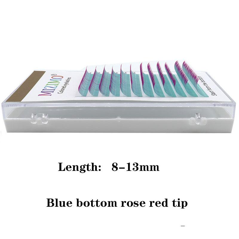 Светло-голубой корень розы, естественно мягкий и удлиненный цвет, одиночные привитые накладные ресницы для макияжа глаз 0,07 мм C/D 8-13 мм
